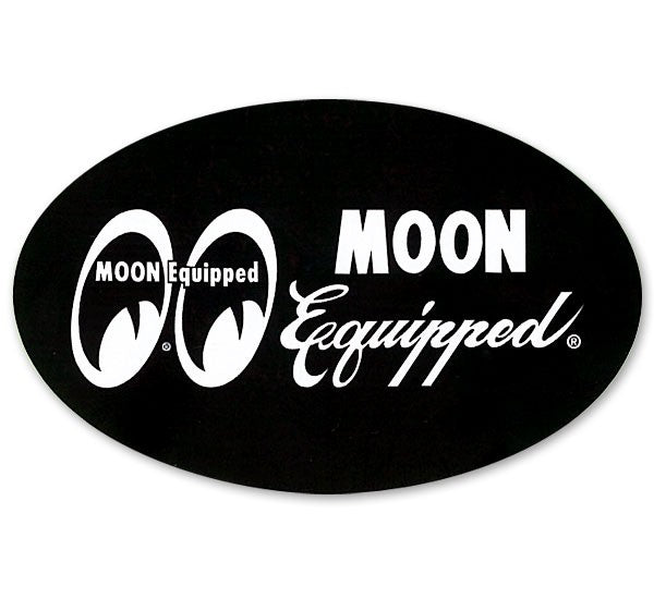 MOON EQUIPPED OVAL STICKER