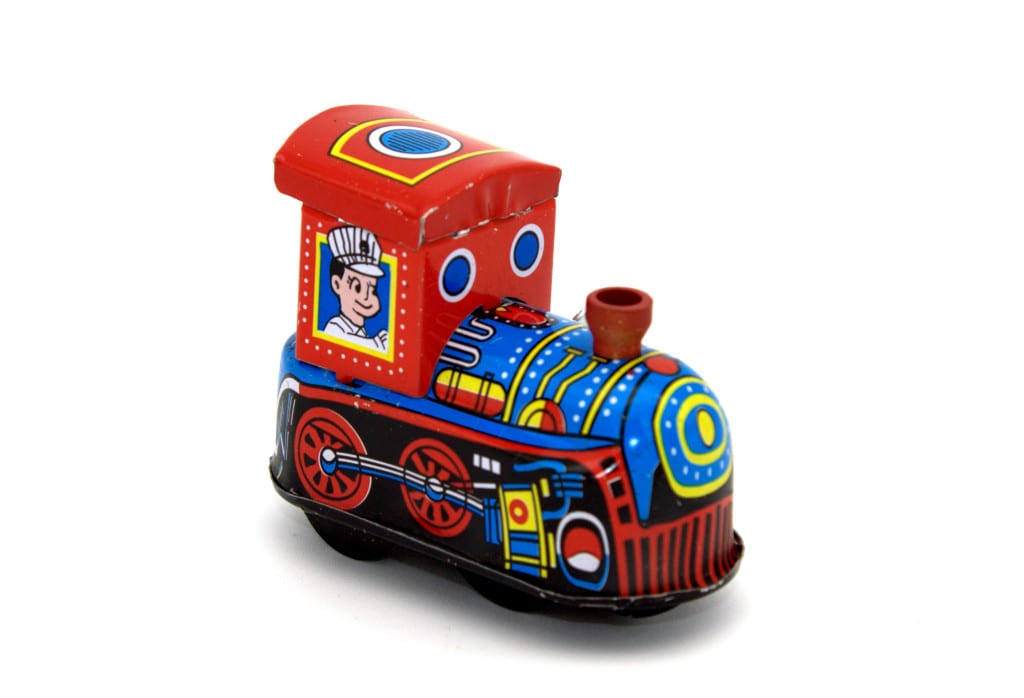 Tin Toy - Wind up Tiny Locomotive